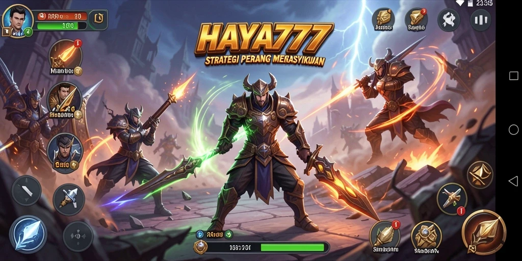 Gameplay seru dalam HAYA777 dengan pertarungan strategi mendebarkan.
