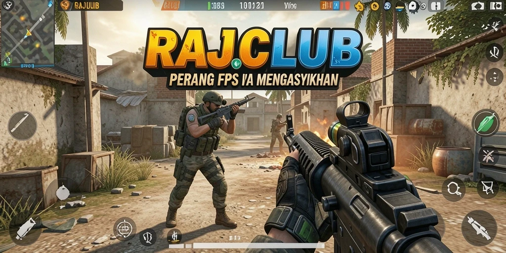 Tampilan gameplay seru dengan aksi tembak-menembak intens.